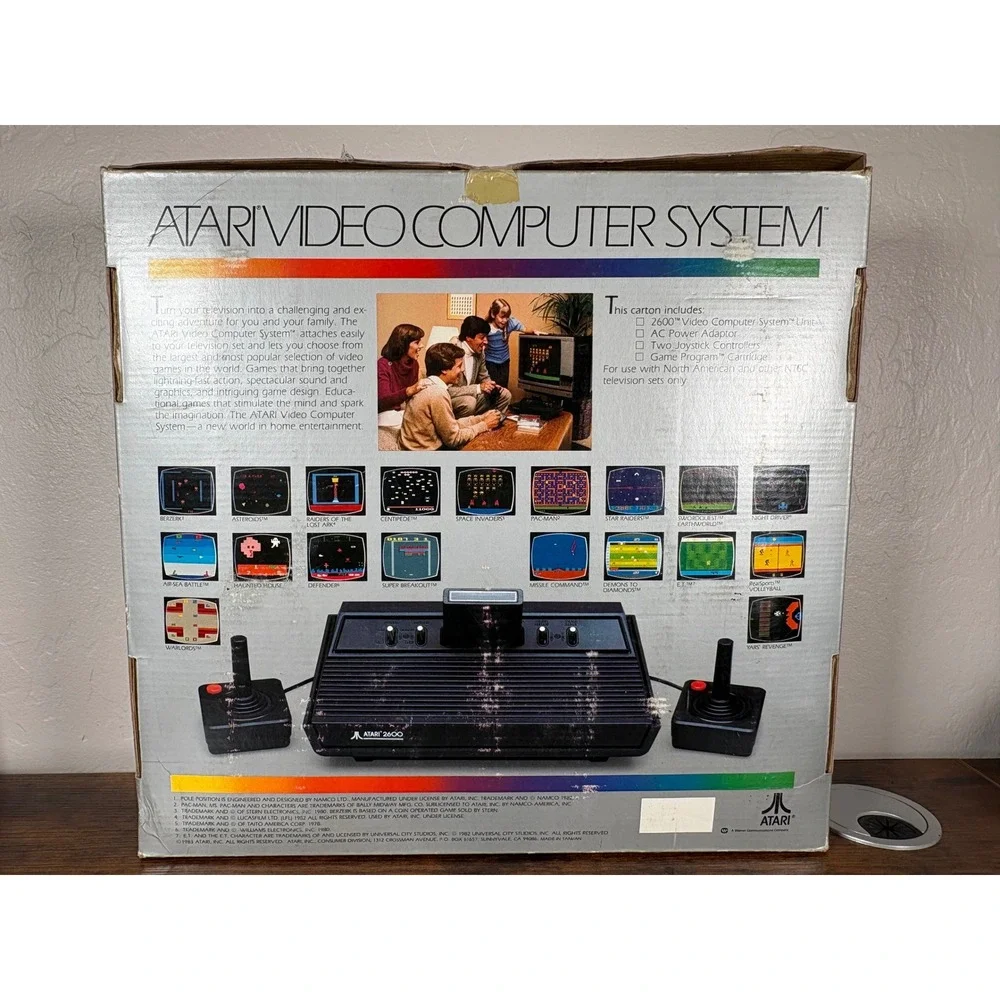 Atari 2600 Darth Vader Console Set- Games- Joysticks-‎ Original Matching Box
